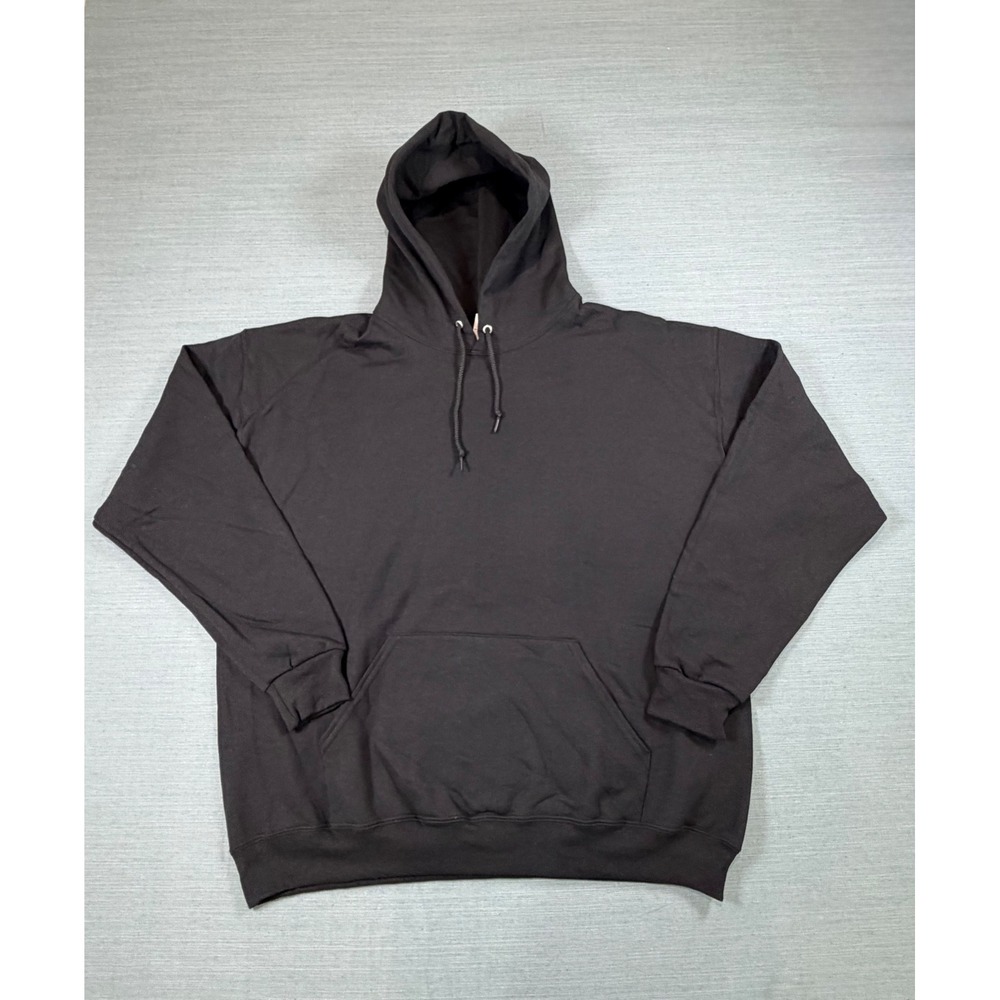 Jerzees‎ NuBlend Mens XL Black Pullover Hoodie Sweatshirt 996MR Fleece Pocket